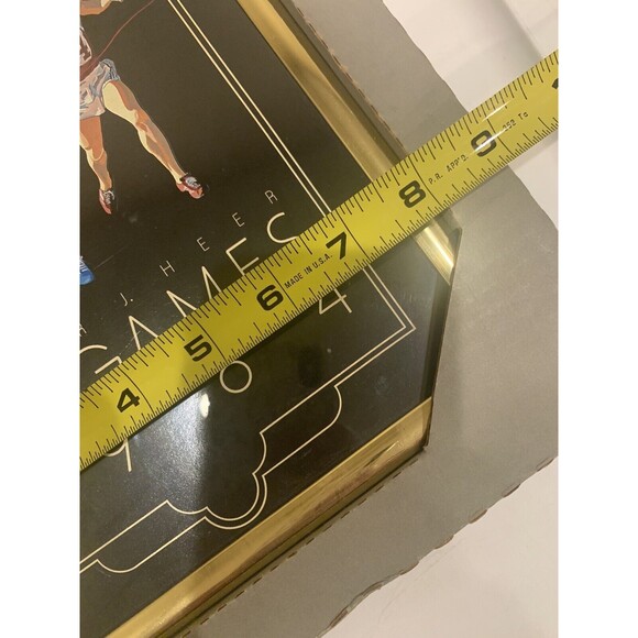 PETER J.HEER "L.A.GAMES 1984 SMALL OLYMPIC FRAMED POSTER ORIGINAL VINTAGE - Picture 6 of 7